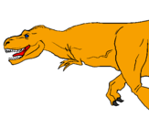 Desenho Tiranossaurus Rex pintado por gian