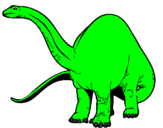 Desenho Braquiossauro II pintado por dinossauro