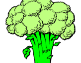Desenho Brócolos pintado por caio