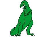 Desenho Tiranossauro rex pintado por Diogo