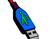 Desenho USB pintado por lara