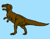 Desenho Tiranossaurus Rex pintado por lucas