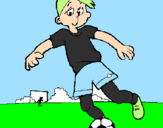 Desenho Jogar futebol pintado por CADU