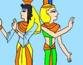 Desenho Pintura da Rainha Nefertari pintado por pamela 1020