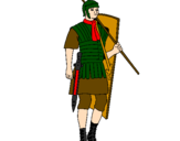 Desenho Soldado romano pintado por Lucke
