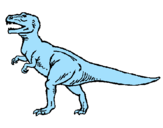 Desenho Tiranossaurus Rex pintado por tire