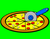 Desenho Pizza pintado por hercules