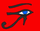 Desenho Olho de hórus pintado por catiele
