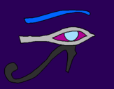Desenho Olho de hórus pintado por patricia