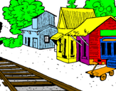Desenho Estação de comboio pintado por                alessnadro