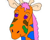 Desenho Cara de girafa pintado por pedrosaboya