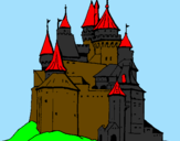 Desenho Castelo medieval pintado por vinicius