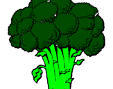 Desenho Brócolos pintado por g.pedro