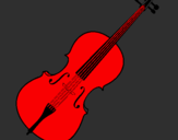 Desenho Violino pintado por ari
