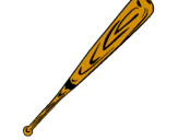 Desenho Bastão de basebol pintado por Dudu