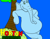 Desenho Horton pintado por pedro loures pinheiro