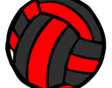 Desenho Bola de voleibol pintado por riahnna