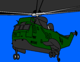 Desenho Helicoptero de resgate pintado por hamilton