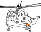 Desenho Helicoptero de resgate pintado por christian wwc 