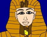 Desenho Tutankamon pintado por alisson