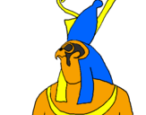 Desenho Horus pintado por vinagdd