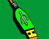 Desenho USB pintado por matheus