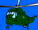 Desenho Helicoptero de resgate pintado por everon