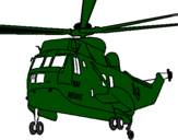Desenho Helicoptero de resgate pintado por Alex