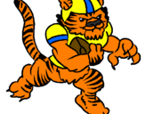 Desenho Jogador tigre pintado por mayla
