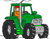 Desenho Tractor em funcionamento pintado por Dudu