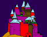 Desenho Castelo medieval pintado por fabio