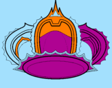 Desenho Corona pintado por didac
