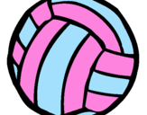 Desenho Bola de voleibol pintado por Dudu