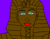 Desenho Tutankamon pintado por thiago  machado...