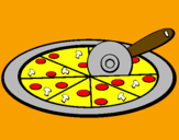 Desenho Pizza pintado por artur