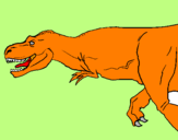 Desenho Tiranossaurus Rex pintado por kenedy