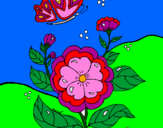 Desenho Flores II pintado por Jardim de Flores