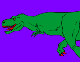 Desenho Tiranossaurus Rex pintado por we