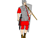 Desenho Soldado romano pintado por igor