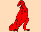 Desenho Tiranossauro rex pintado por thales