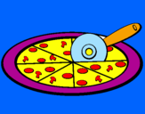 Desenho Pizza pintado por josue elias efigenio da s
