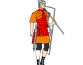 Desenho Soldado romano pintado por pat