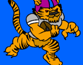 Desenho Jogador tigre pintado por mcmatheus