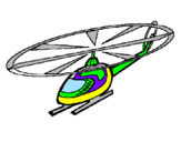 Desenho Helicóptero pintado por bruno