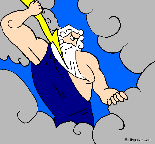 Desenho Zeus pintado por joaopulo