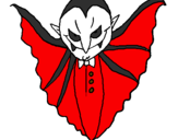 Desenho Vampiro aterrorizador pintado por DRACULA ARANHA
