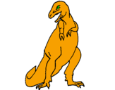 Desenho Tiranossauro rex pintado por MATHEUS FELIPE