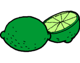 Desenho Limão pintado por Brócolis