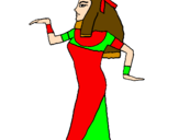 Desenho Bailarina egipcia  pintado por Simone