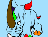 Desenho Rinoceronte II pintado por roger